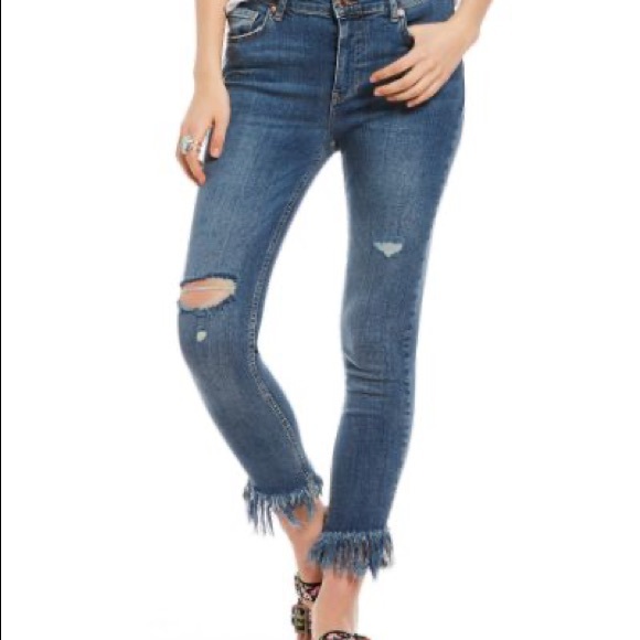 free people fringe jeans